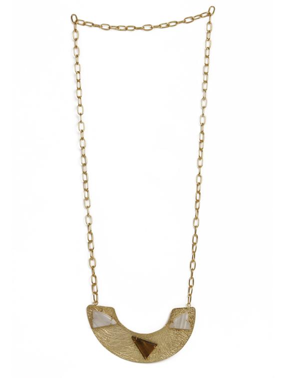 alluring agate gold statement necklace - 18449926 -  Zoom Image - 0