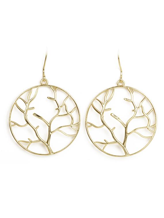 subtly natural hoop gold earrings for girls - 18449936 -  Zoom Image - 0