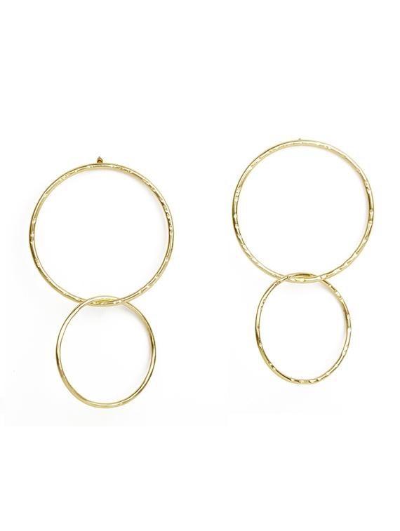 magnificent double hoops gold earrings - 18449961 - Zoom Image - 0