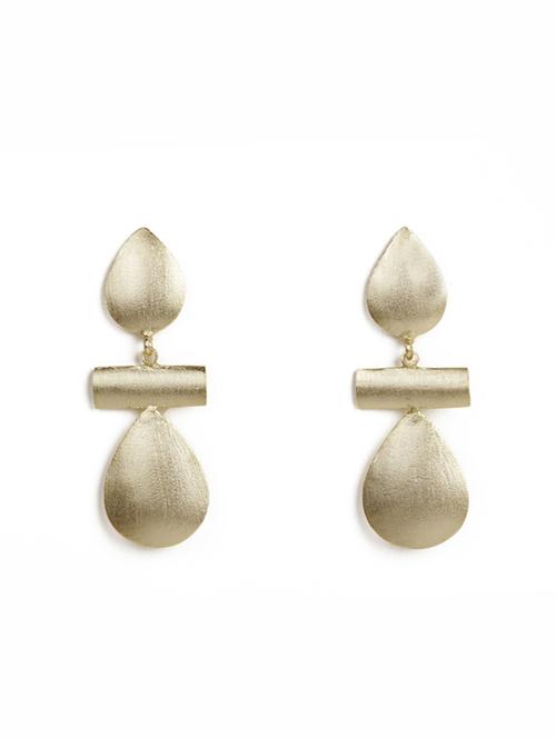 gorgeous ear drops gold earrings - 18449963 - Standard Image - 0