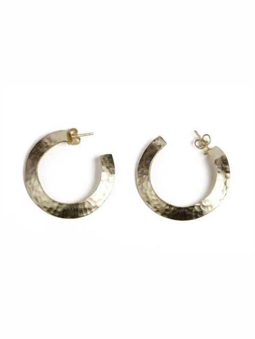 astonishing hammered gold hoop earrings - 18449968 -  Standard Image - 0