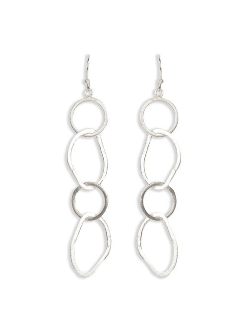 charming silver chunky earrings - 18449974 - Standard Image - 0