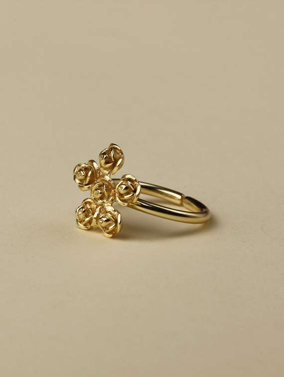 flower statement ring