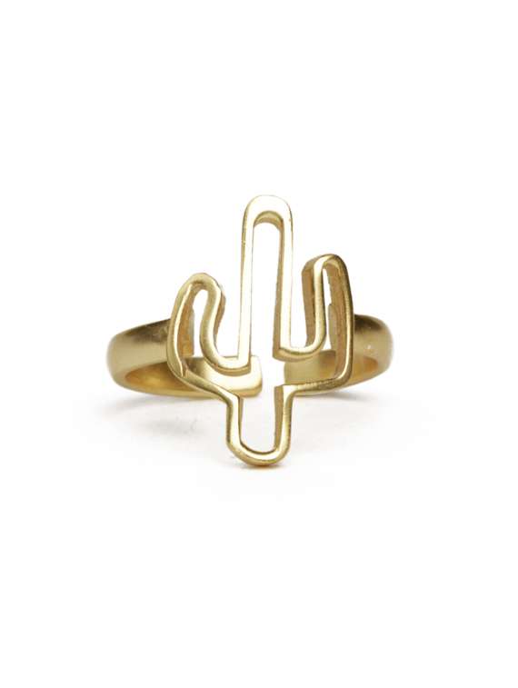 charming gold statement ring