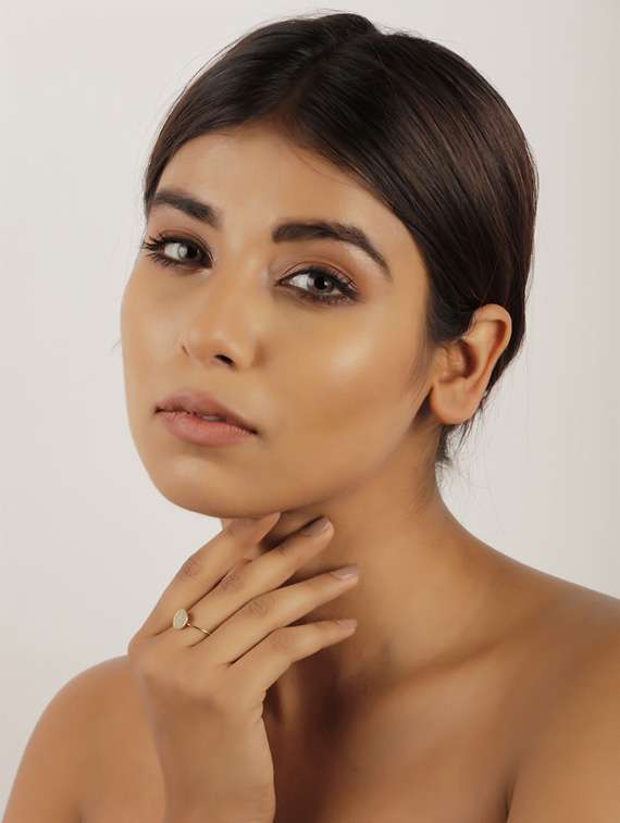 gold brass finger  ring