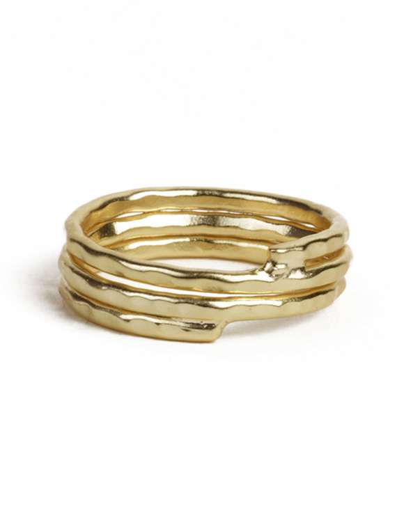 elegant statement gold ring