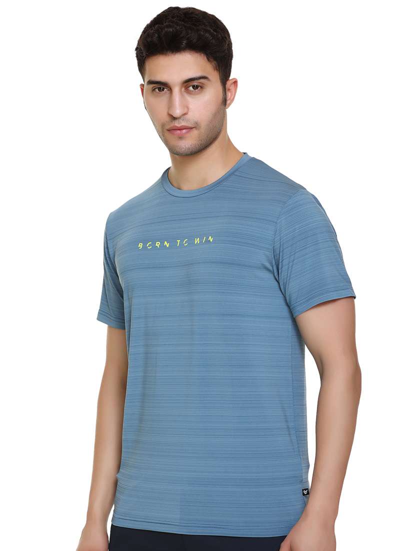 light-blue chest-printed t-shirt - 18450028 - Standard Image - 2