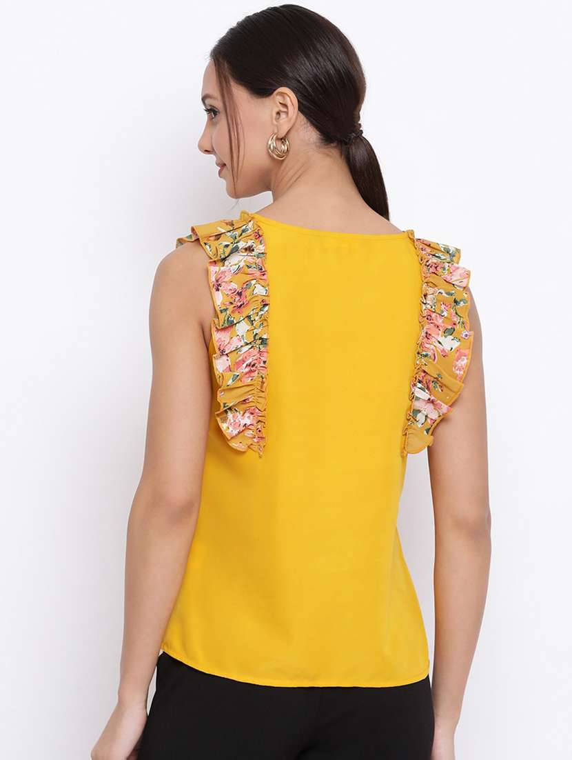 women's straight round neck top - 18450140 -  Standard Image - 2