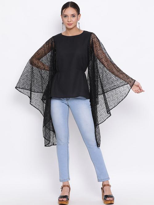 women's straight round neck top - 18450158 -  Standard Image - 0