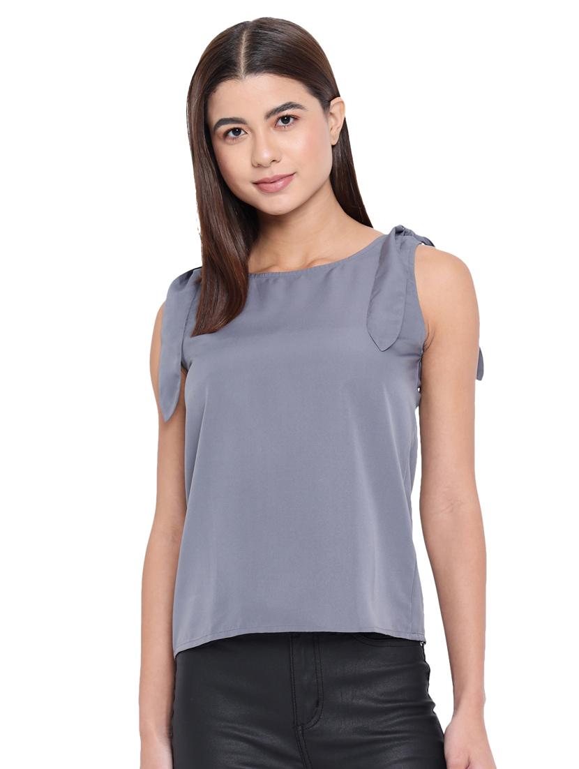 women's straight round neck top - 18450177 - Zoom Image - 0