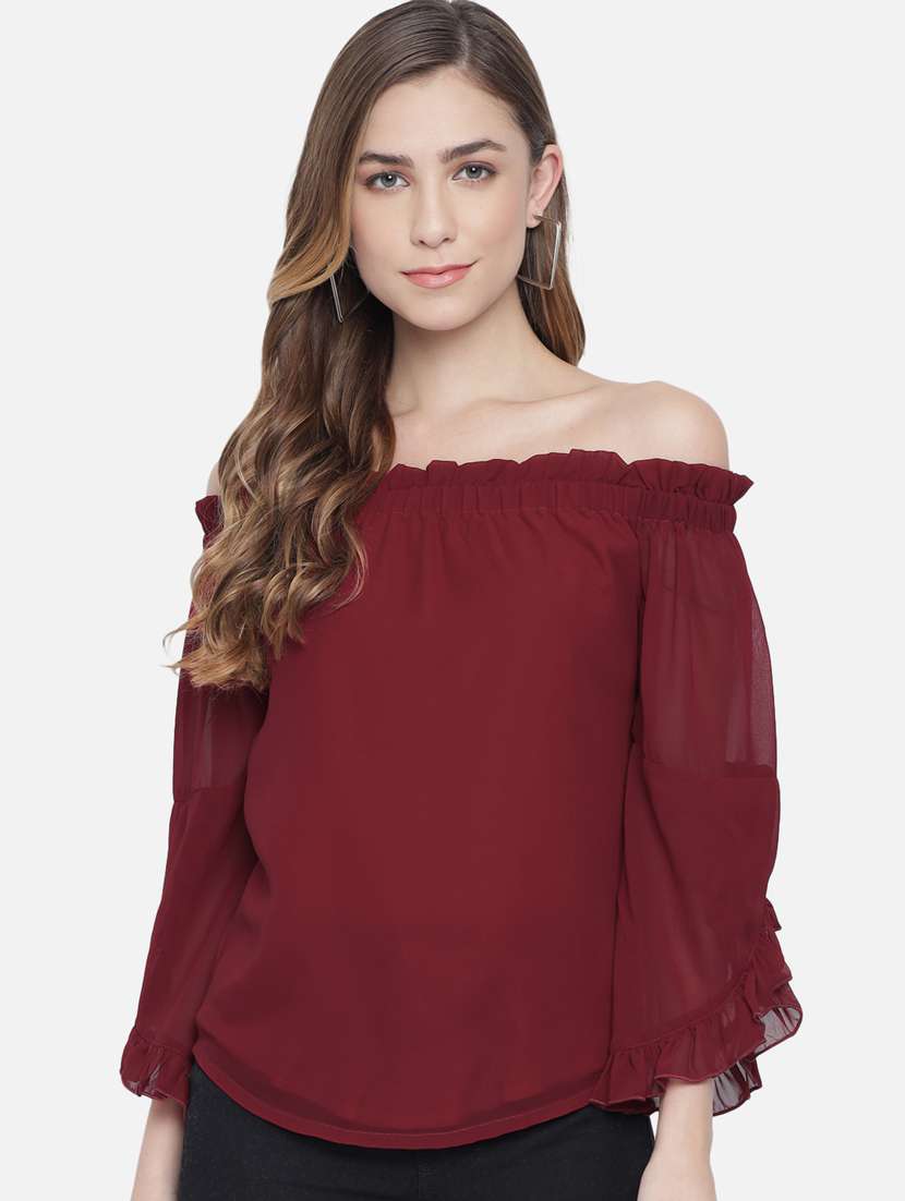 women's straight off shoulder top - 18450217 -  Zoom Image - 0