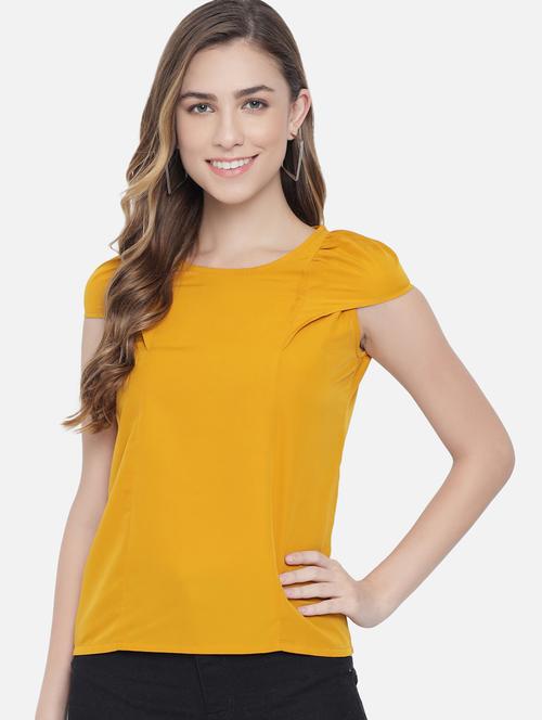 women's straight round neck top - 18450226 -  Standard Image - 0