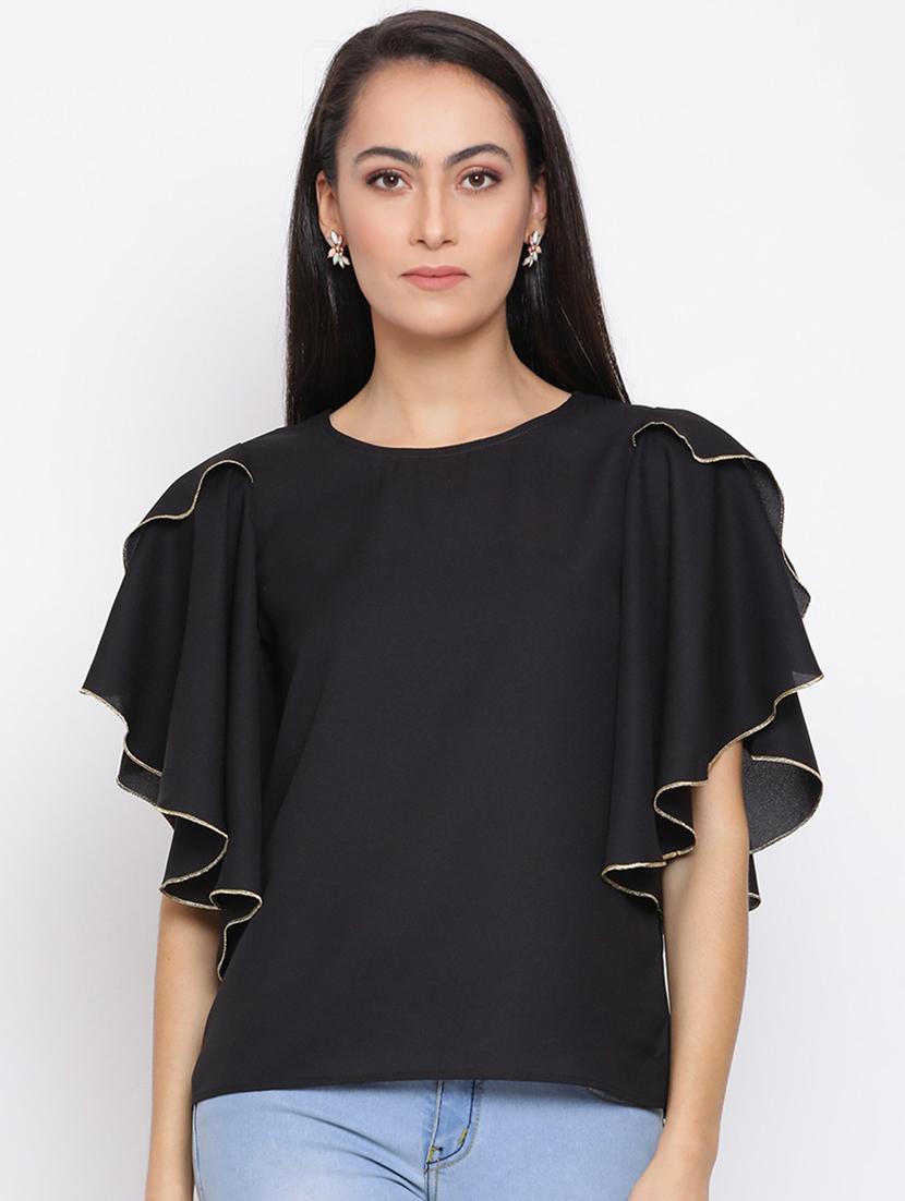 women's straight round neck top - 18450233 -  Zoom Image - 0
