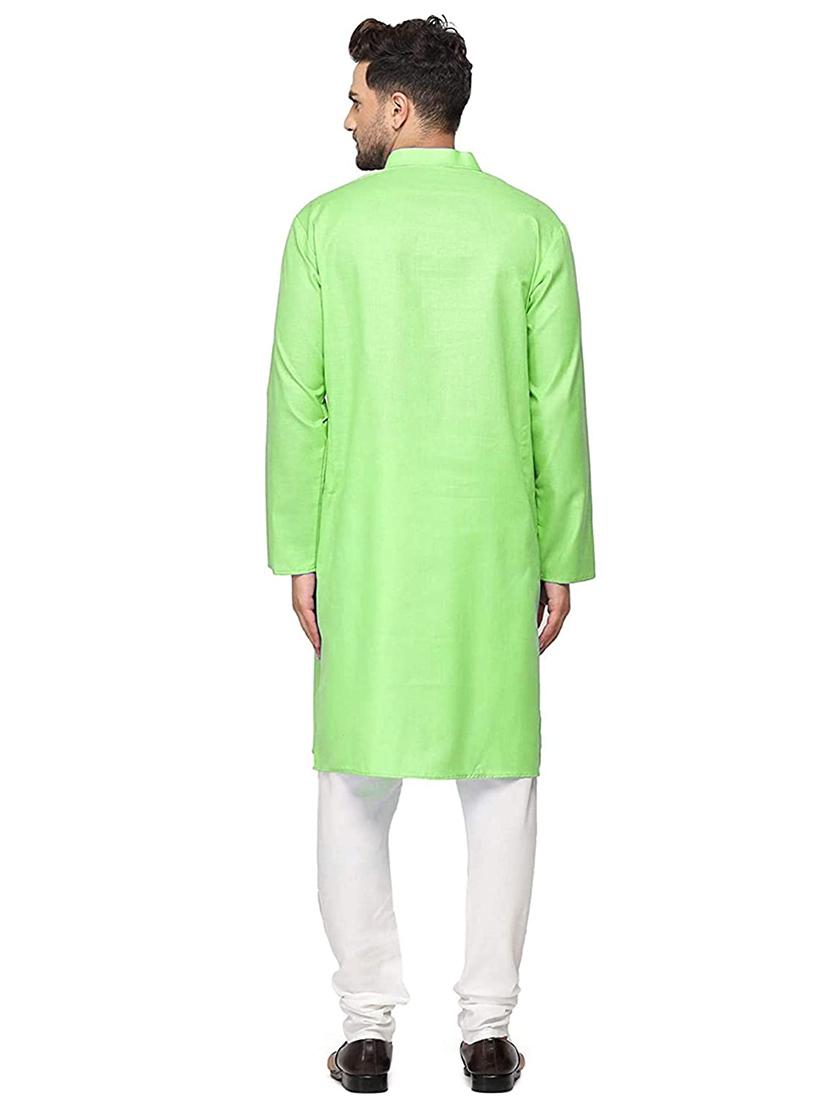 green solid medium kurta - 18450689 - Standard Image - 2