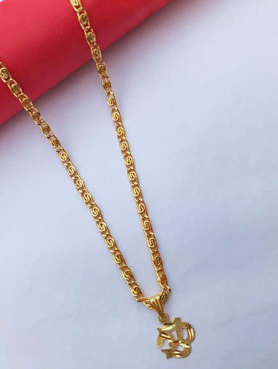 gold plated chain pendant