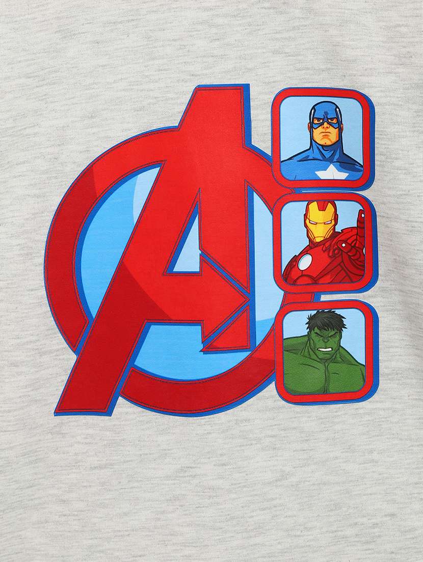 boys grey avengers t-shirt - 18451054 - Standard Image - 2