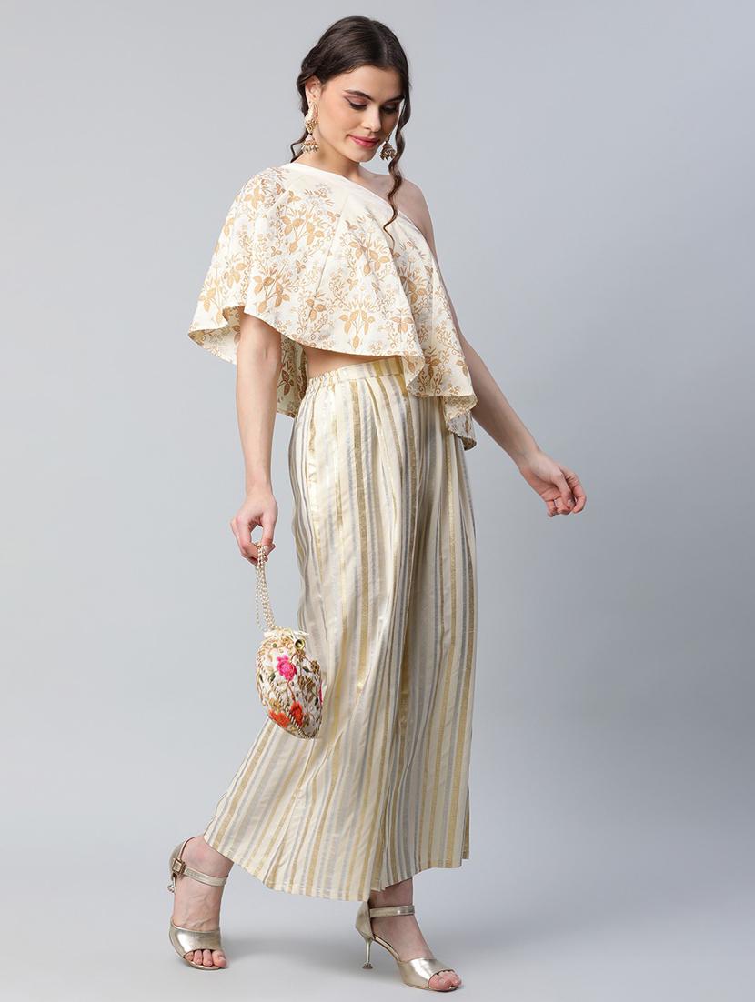 off-line foil print top pant set - 18451233 - Standard Image - 2