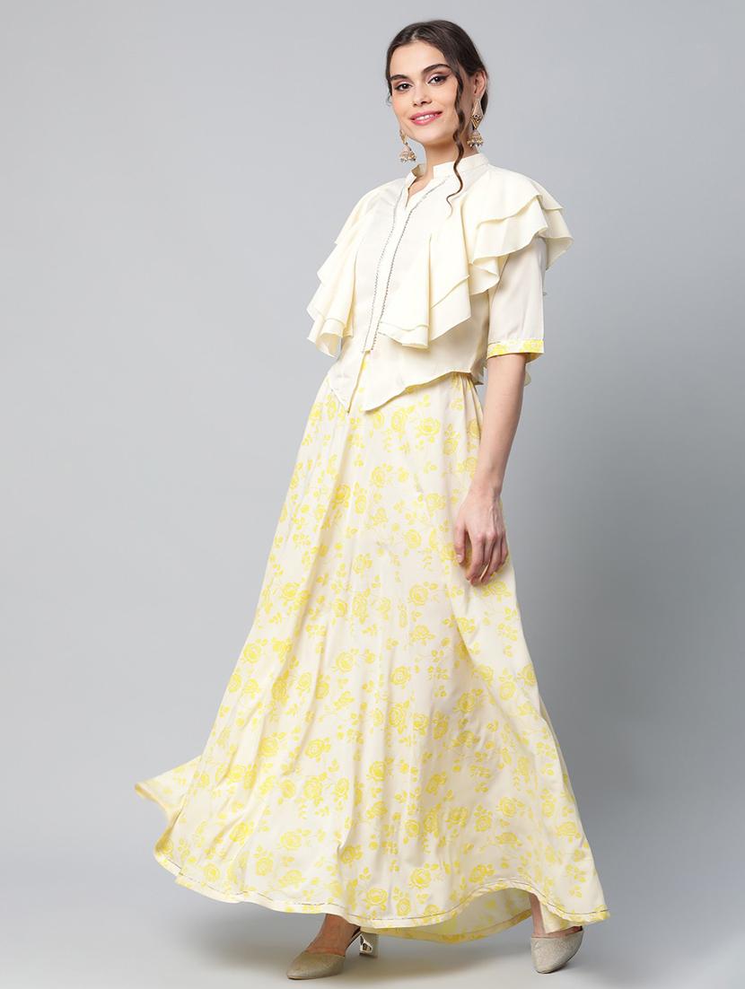 printed ruffled skirt top set - 18451245 - Standard Image - 2