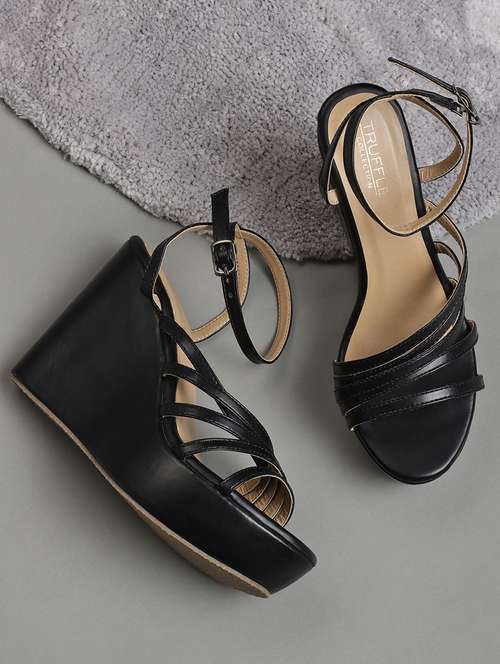 women black ankle strap sandal