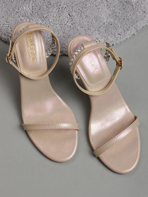 women nude ankle strap sandal - 18451714 -  Standard Image - 0