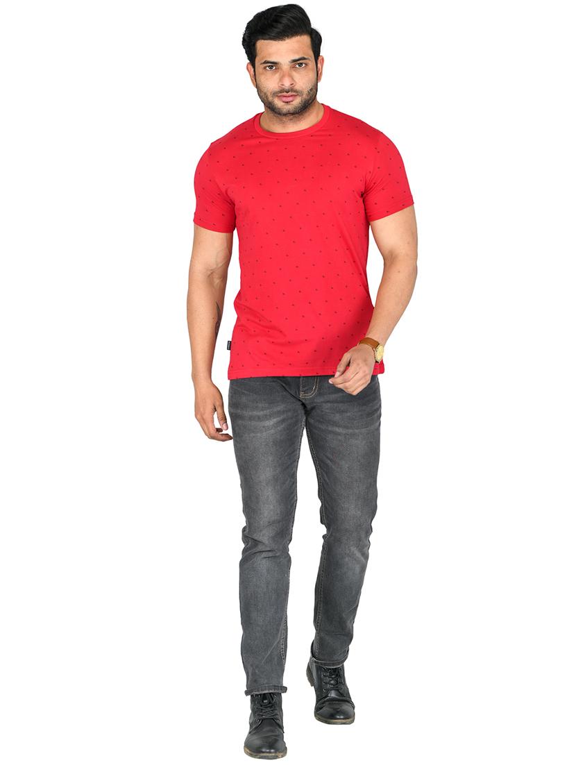 red over print t-shirt - 18451774 - Standard Image - 2