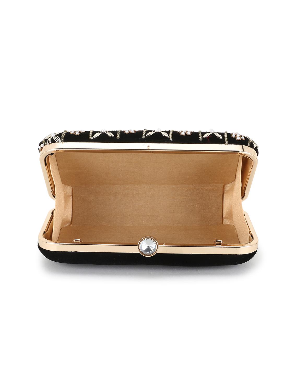 embellished velvet box clutch - 18451976 - Standard Image - 2