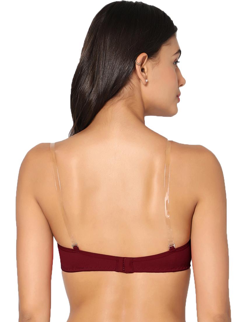 maroon heavily padded t-shirt bra - 18453424 - Standard Image - 2