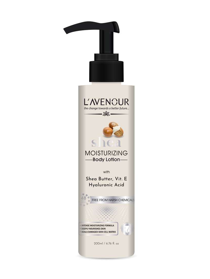 l'avenour non-greasy shea butter moisturizing body lotion for very dry skin | gives glowing skin - for men & women