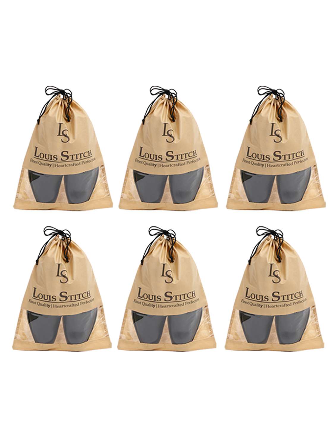 pack of 6 beige utility bag