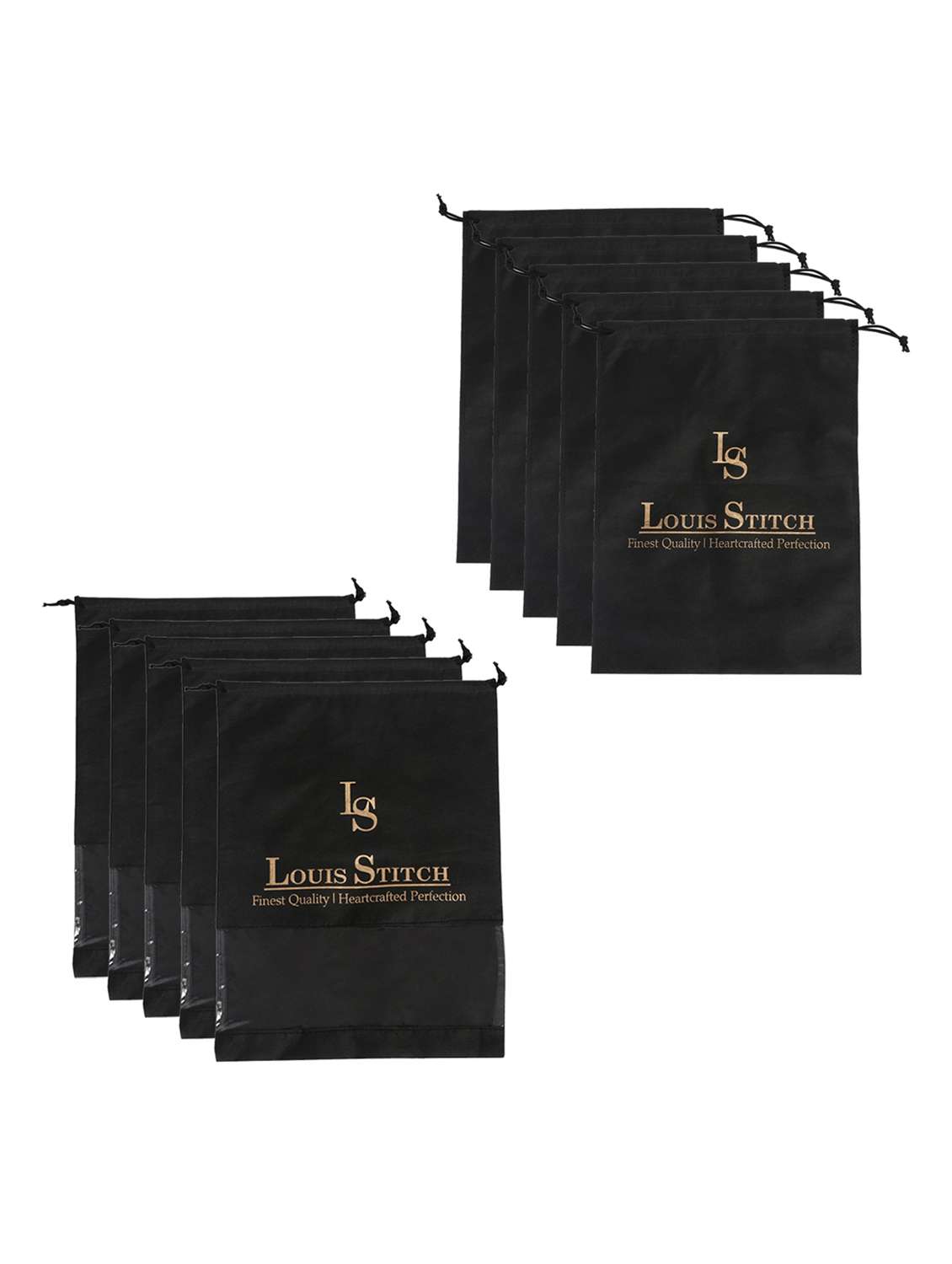 pack of 10 black utility bag