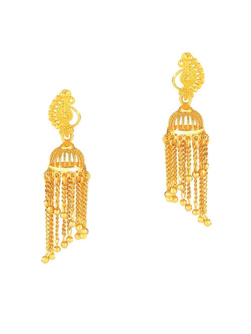 graceful delightful jhumka earrings - 18453868 - Standard Image - 0