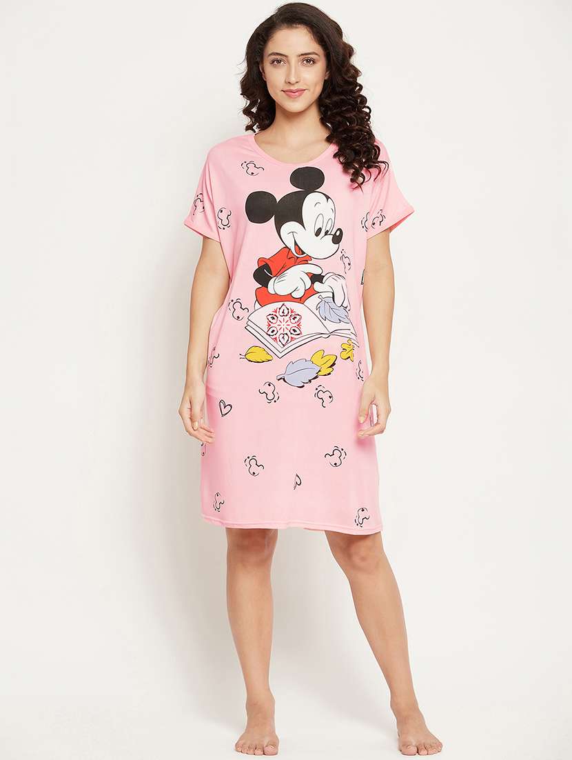 round neck graphic sleepshirt