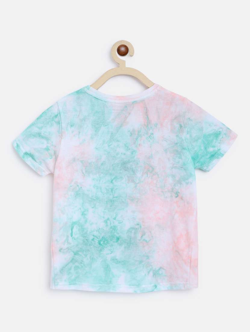 girls multi colored tie & dye shorts set - 18454476 -  Standard Image - 2