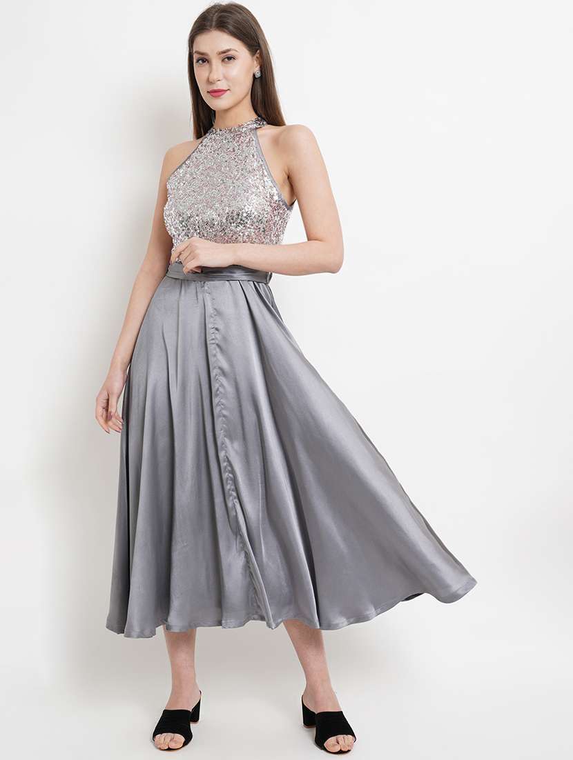 women's fit & flare midi dress