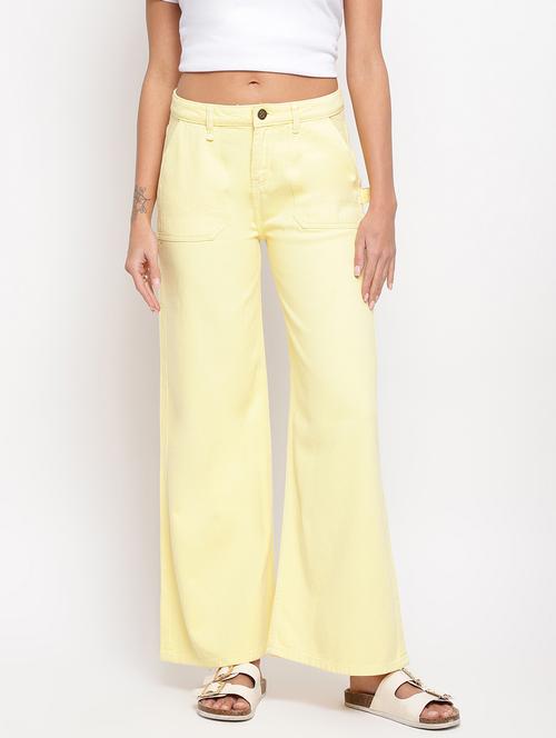 women's plain bootcut jeans - 18455865 - Standard Image - 0