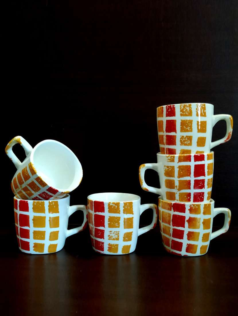 designer set of 6 cups | cup set | tea cups | set of 6 cups | ceramic - 18457031 - Standard Image - 2