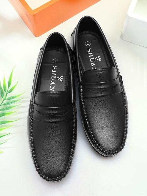 men black slip on loafer - 18457755 - Standard Image - 0