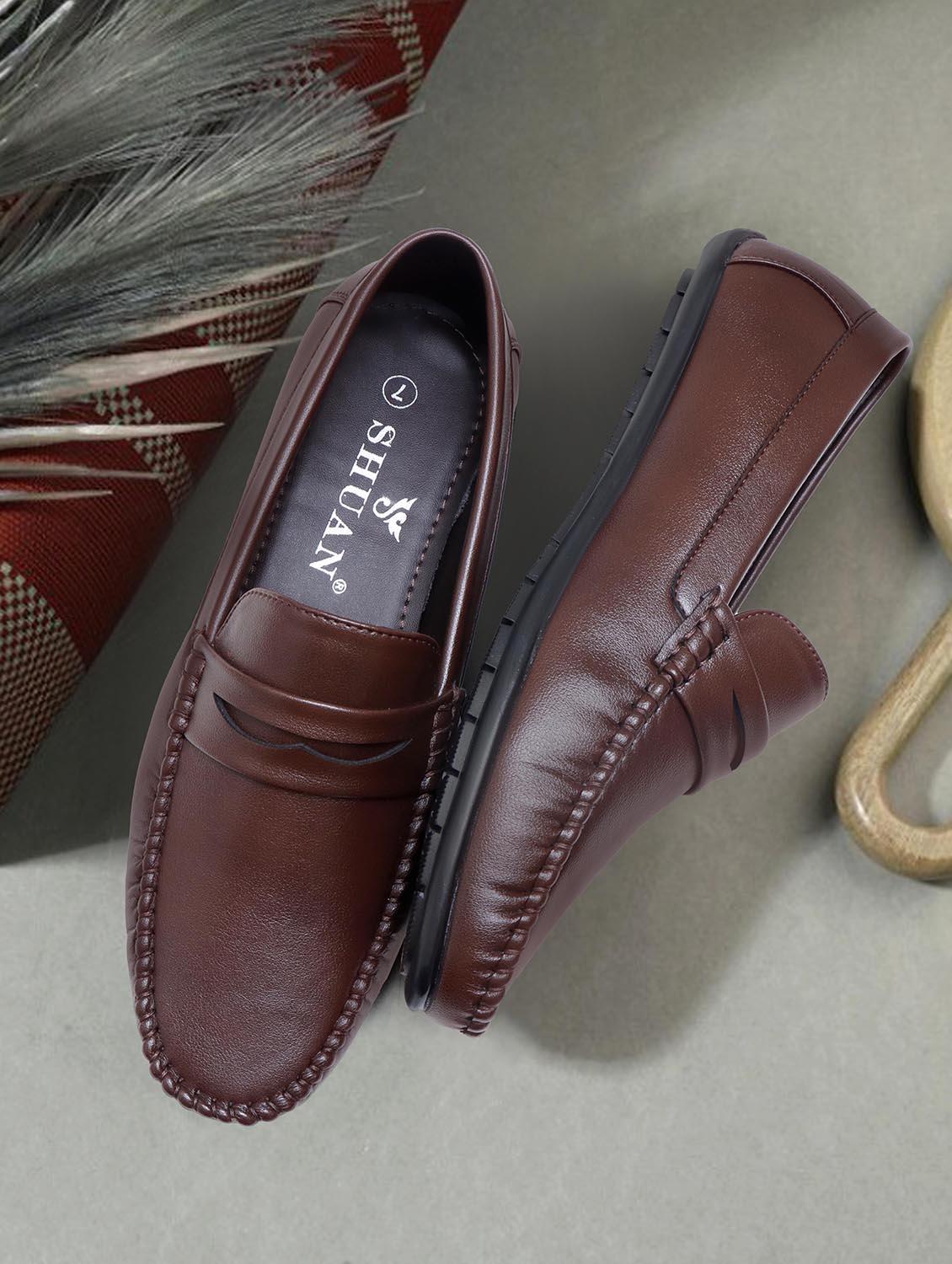 men brown slip on loafer - 18457756 - Zoom Image - 0