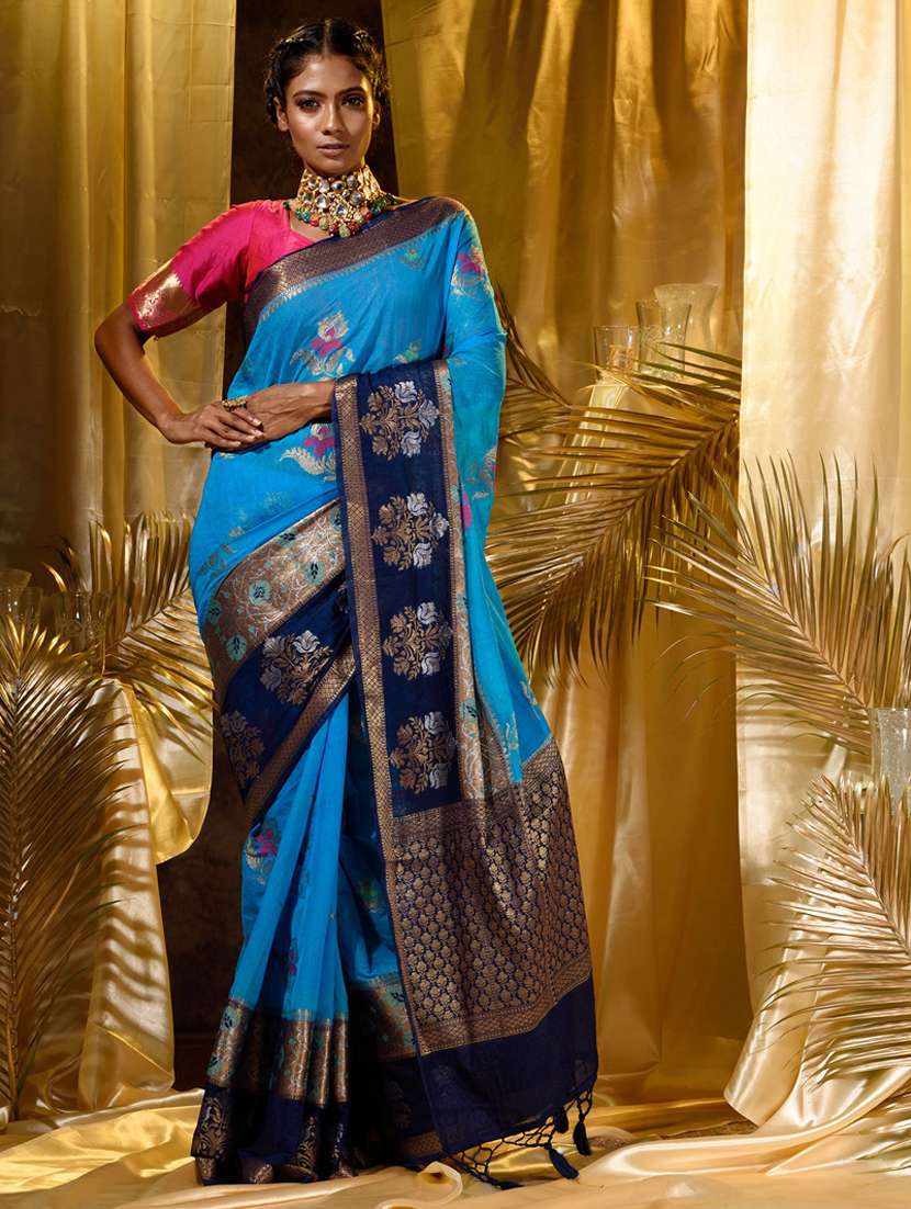 jacquard work banarasi saree with blouse