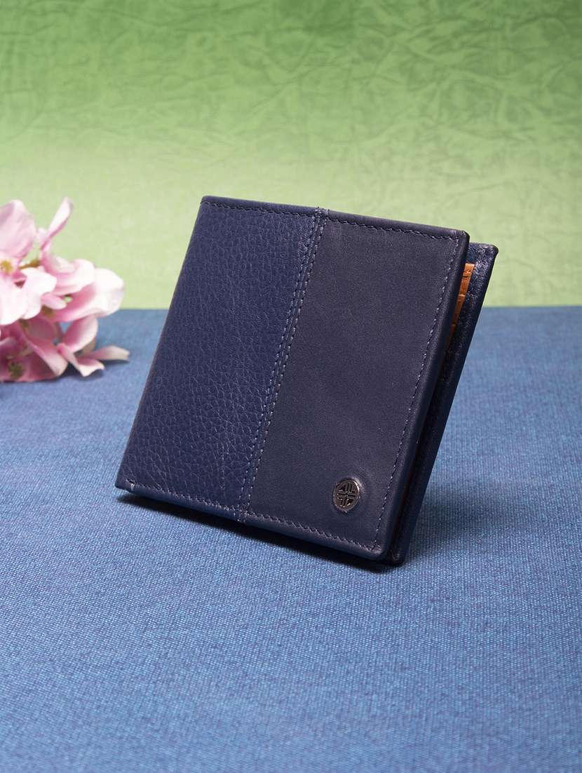 navy leather wallet