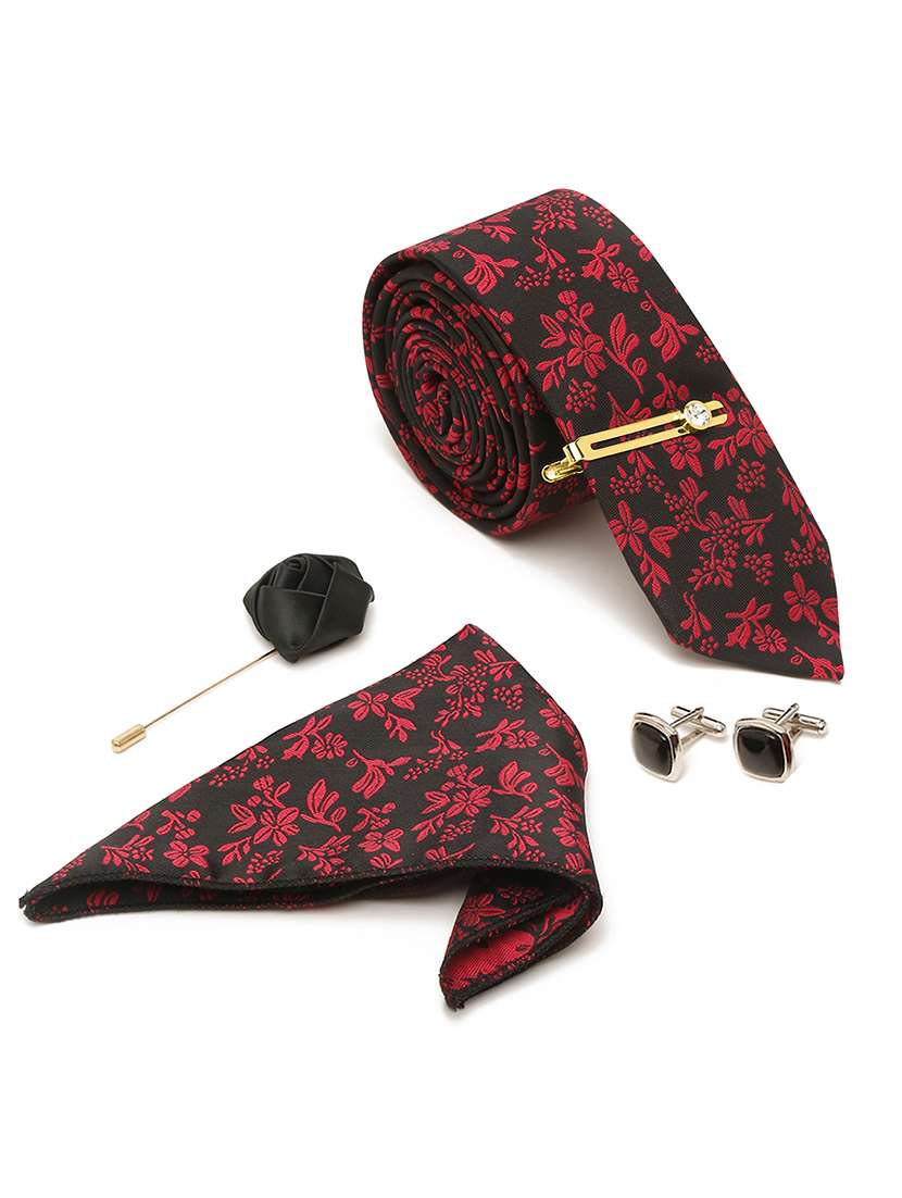  self design tie with pocket square & cufflinks