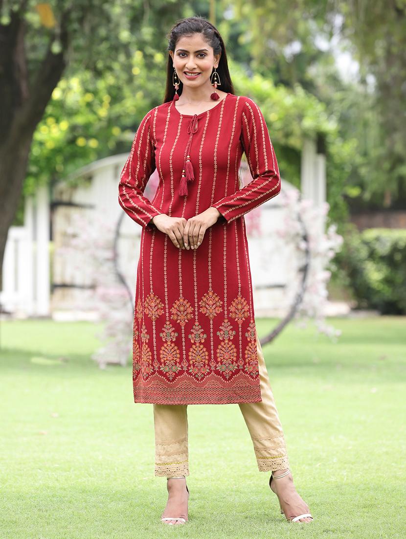 women's straight kurta - 18458860 - Zoom Image - 0