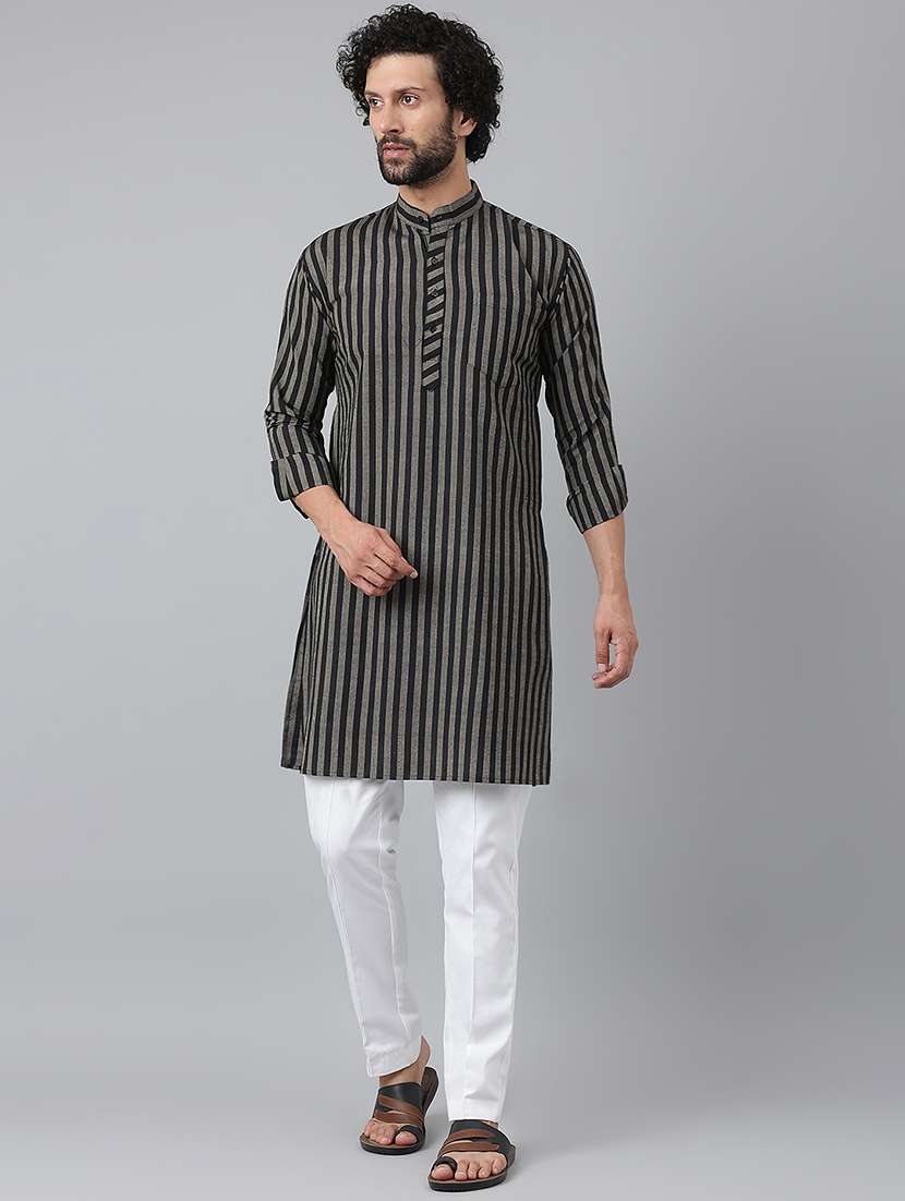 black striped long kurta
