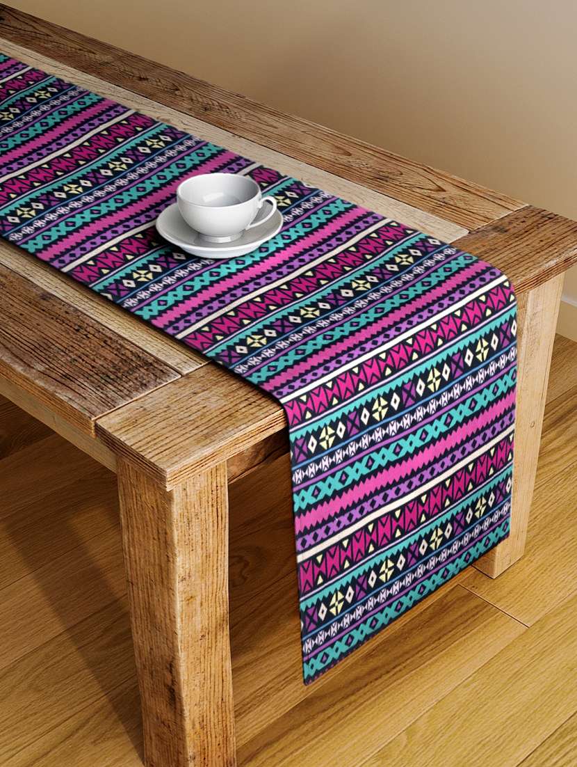 alina decor digital printed table runner for center and dining tabale - 13x54 inch