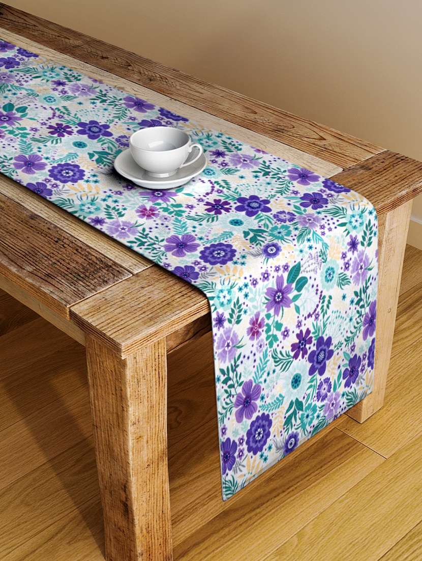alina decor digital printed table runner for center and dining tabale - 13x54 inch