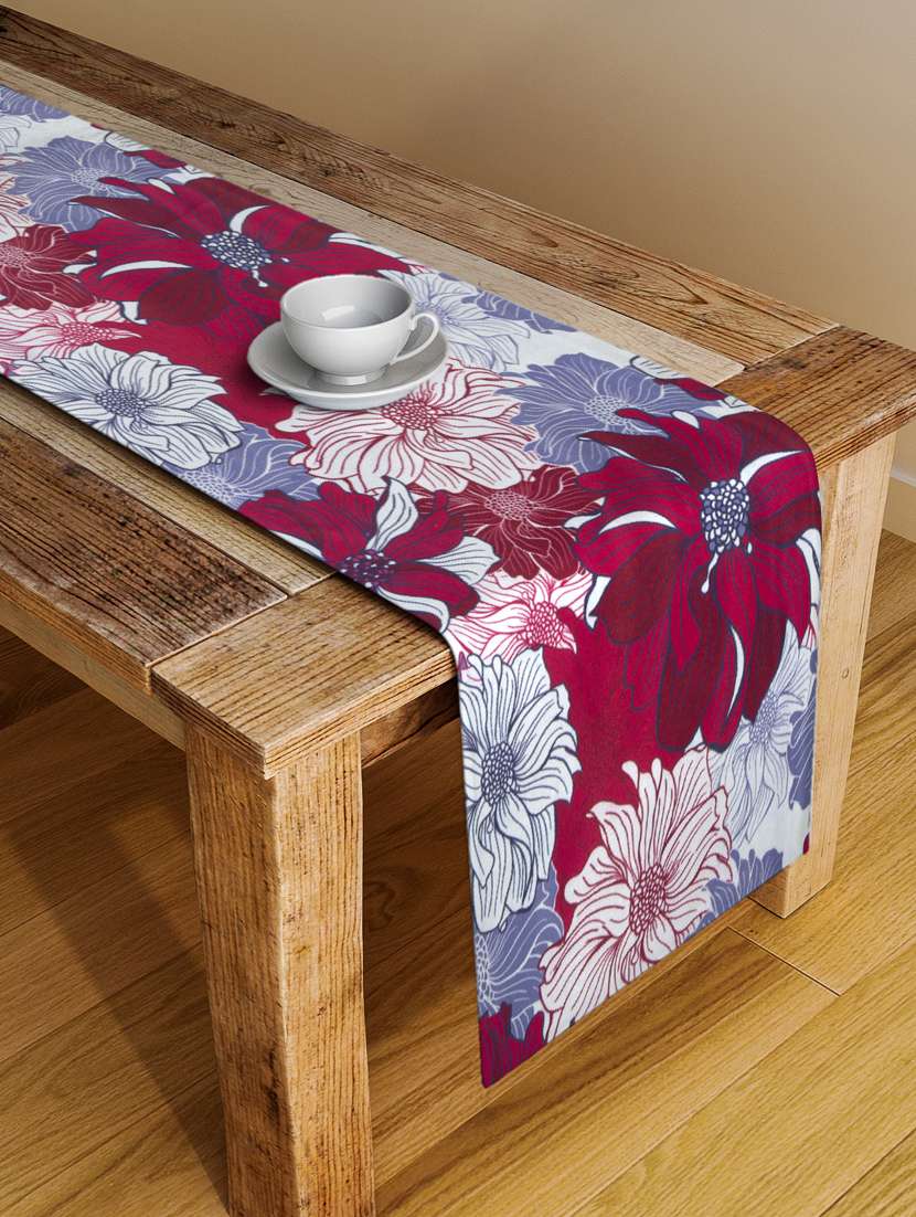 alina decor digital printed table runner for center and dining tabale - 13x56 inch