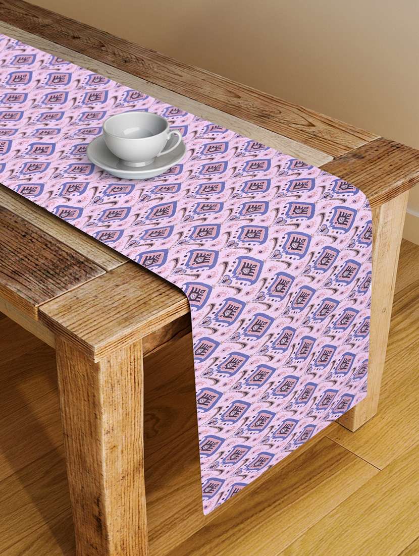 alina decor digital printed table runner for center and dining tabale - 13x56 inch