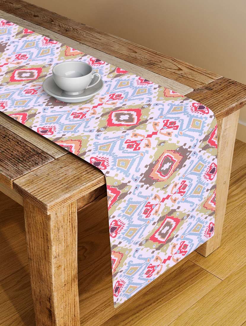alina decor digital printed table runner for center and dining tabale - 13x56 inch