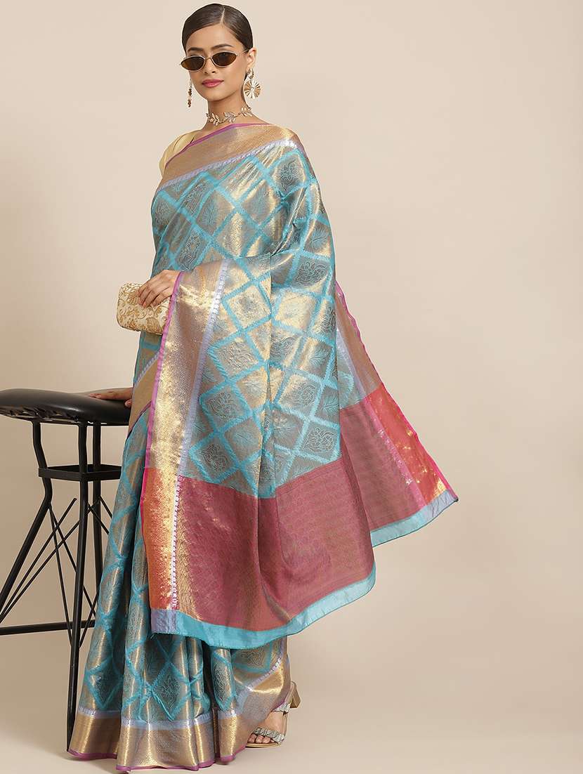 women's banarasi saree with blouse