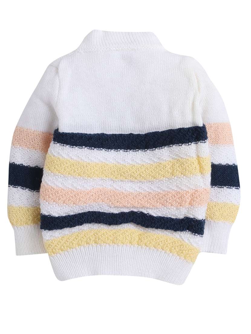 boys white striped sweater - 18460382 -  Standard Image - 2